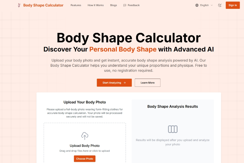 Body Shape Calculator preview