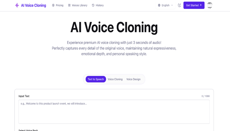 AI Voice Cloning preview
