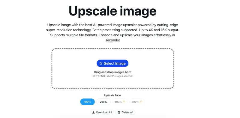 Upscale image preview
