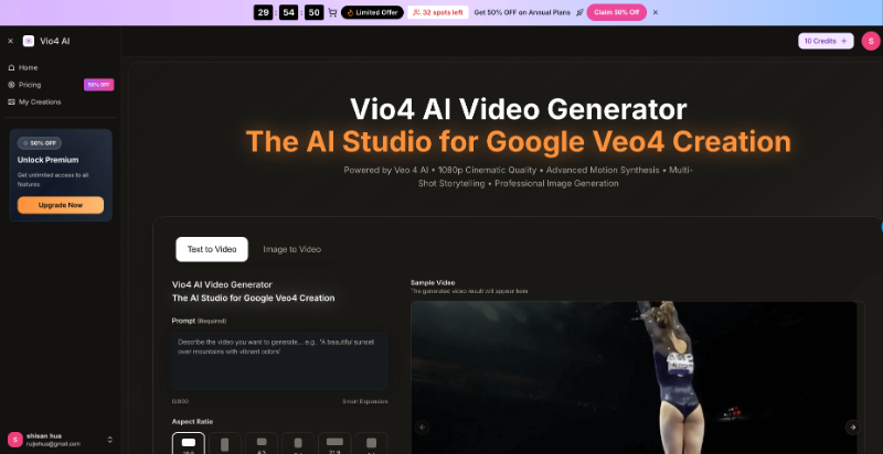 vio4 video preview