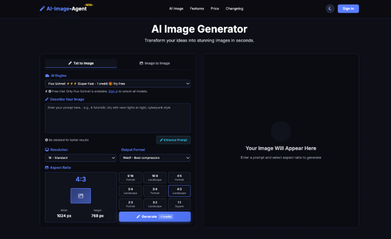AI-Image-Agent preview