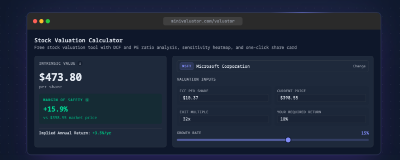 MiniValuator preview