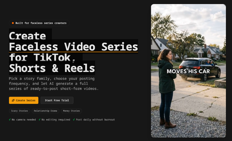 AI Faceless Video Generator preview