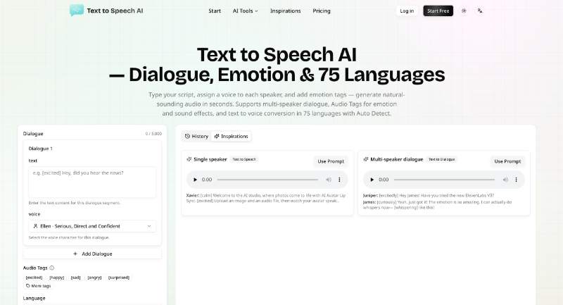 Text to Speech AI preview