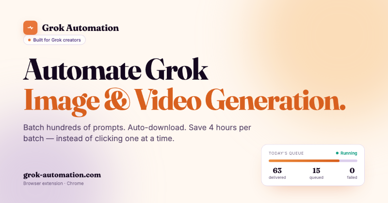 Grok Automation preview