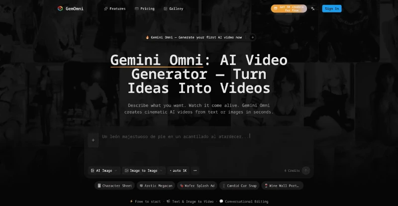 Gemini Omni AI Video preview