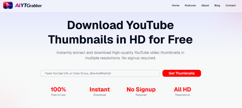 YouTube Thumbnail Downloader