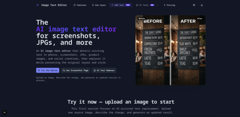 AI Image Text Editor preview