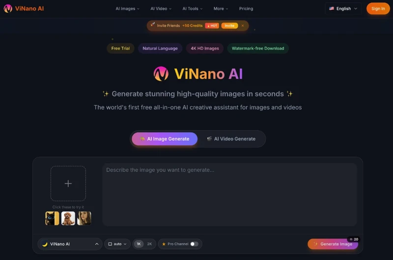 ViNano AI preview