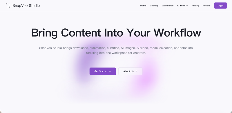 SnapVee Studio preview