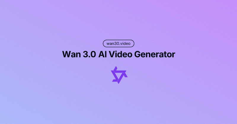 Wan 3.0 AI Video Generator preview