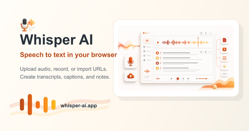 Whisper AI App preview