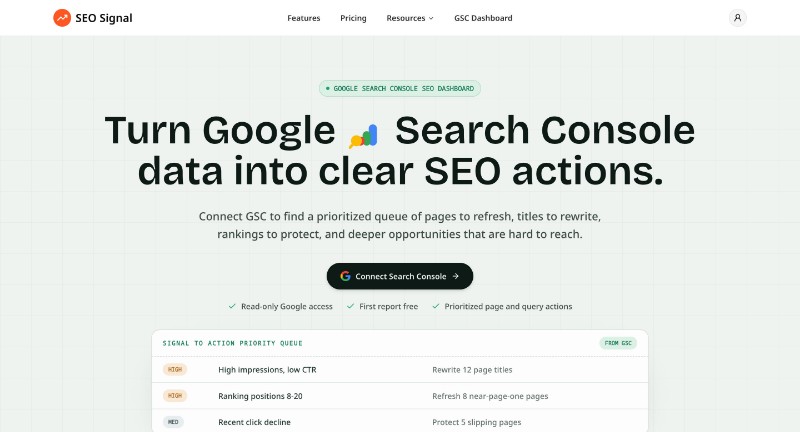 SEO Signal preview