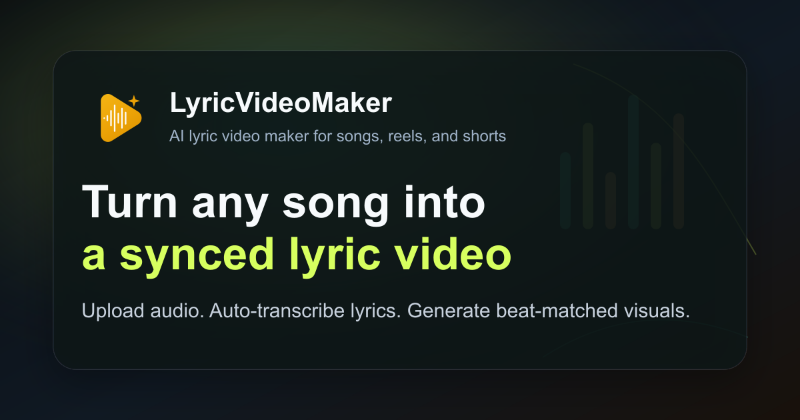 AI Lyric Video Maker