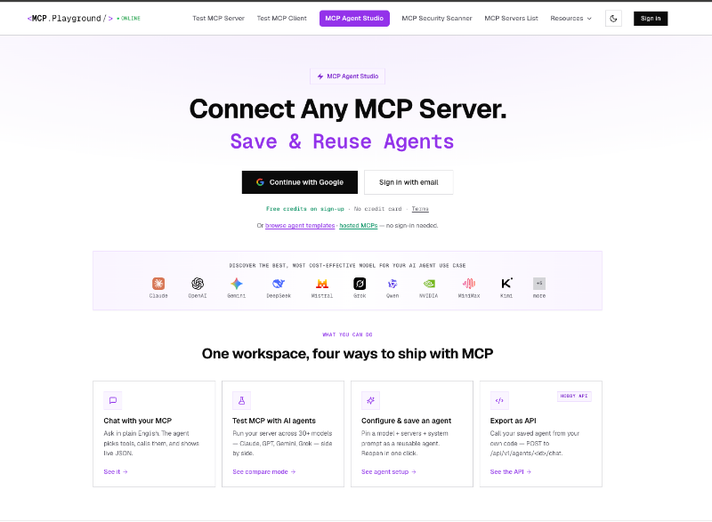 MCP Playground Online