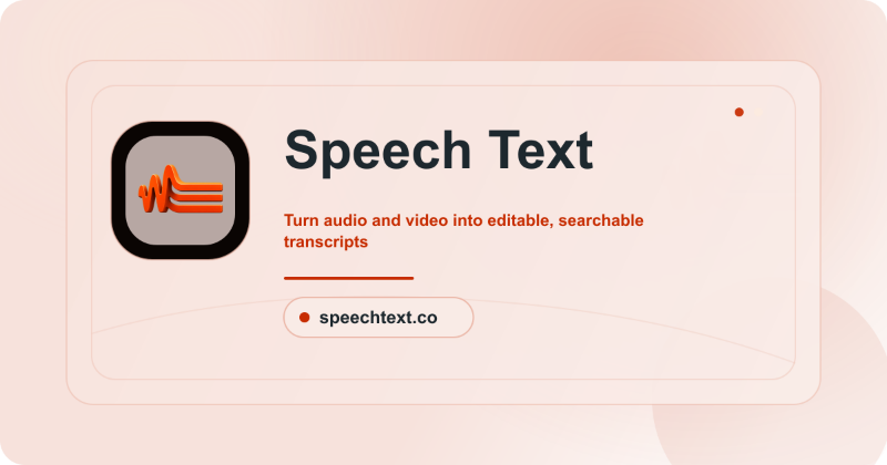Speech Text