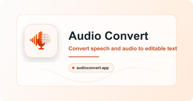 Audio Convert preview