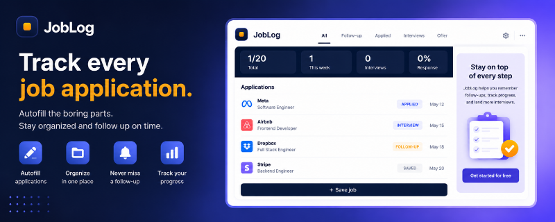 JobLog preview