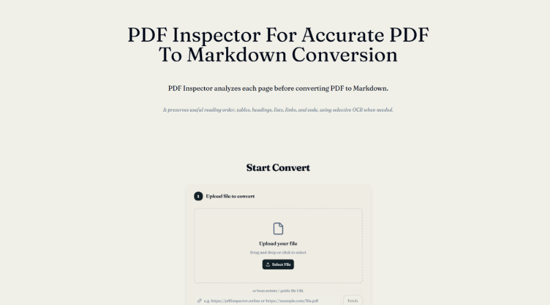 PDF Inspector Online preview