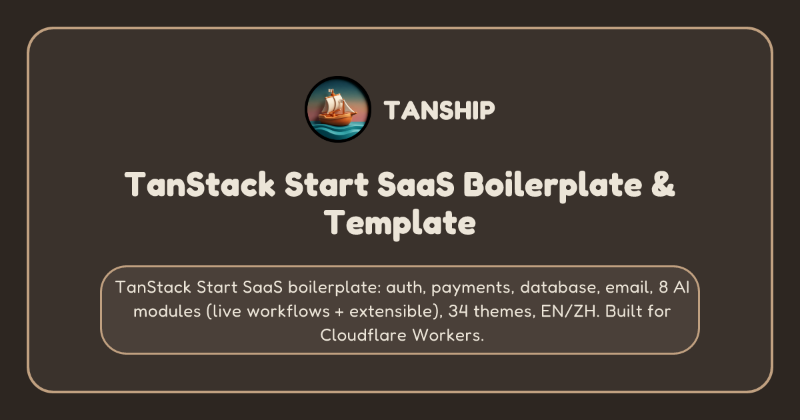 TanStack Start SaaS Boilerplate