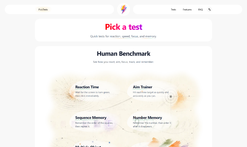 Human Benchmark preview