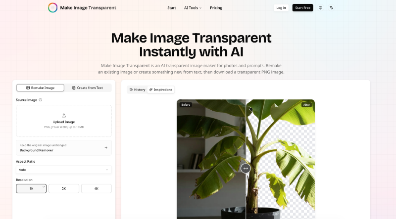 Make Image Transparent preview