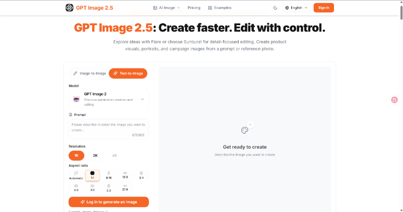 GPT Image 2.5 AI preview