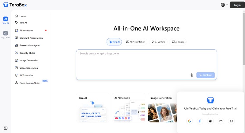 TeraBox AI preview