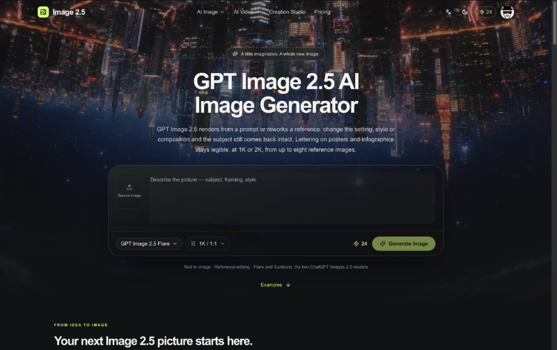 ChatGPT Image 2.5 preview