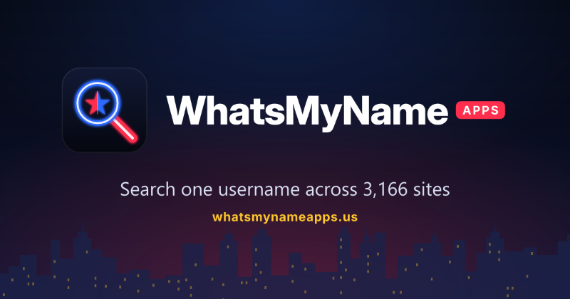 WhatsMyNameApps preview