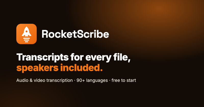 RocketScribe preview