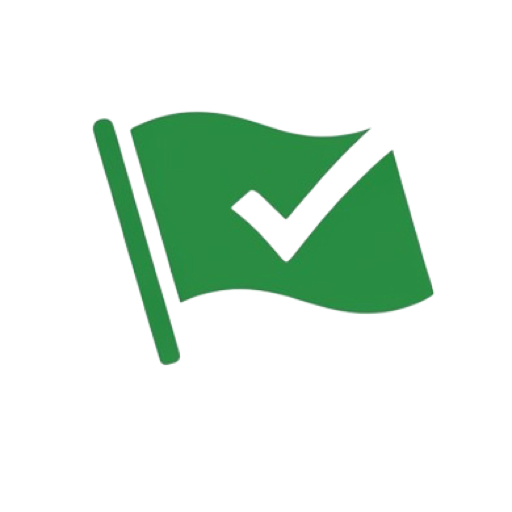 Tea App Green Flags — Checker logo