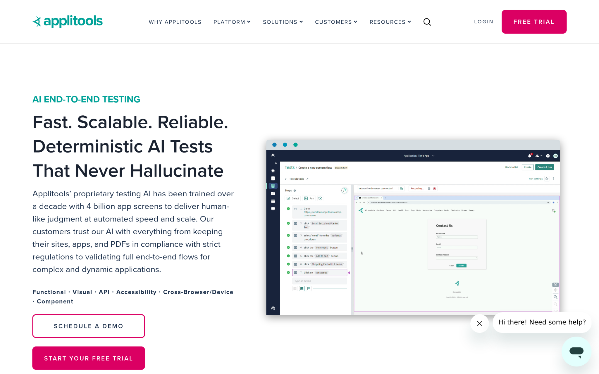 Applitools Screenshot
