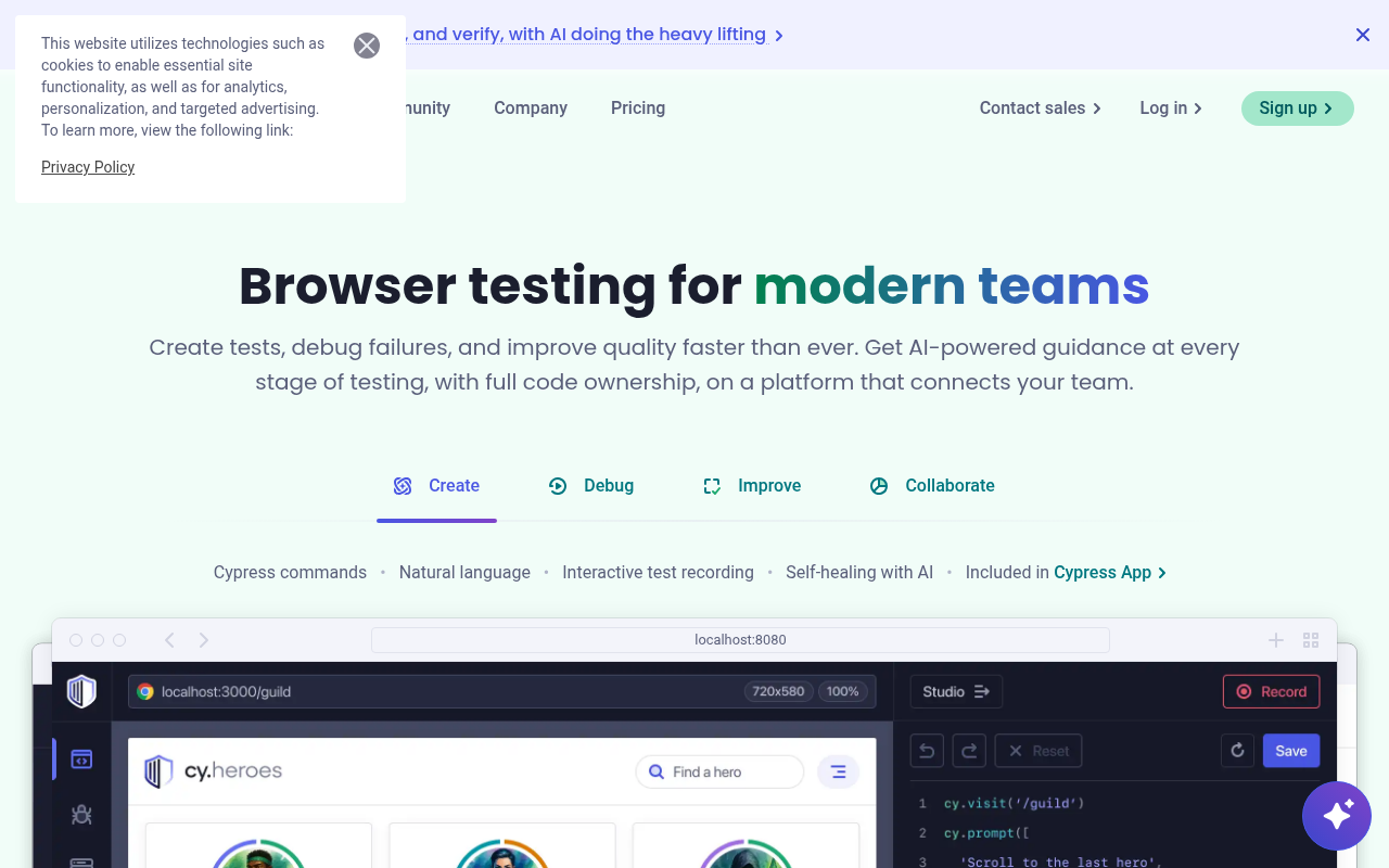 Cypress Screenshot