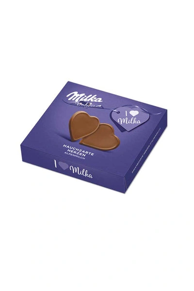 Коробка Milka Hauchzarte Herzen с шоколадными сердечками