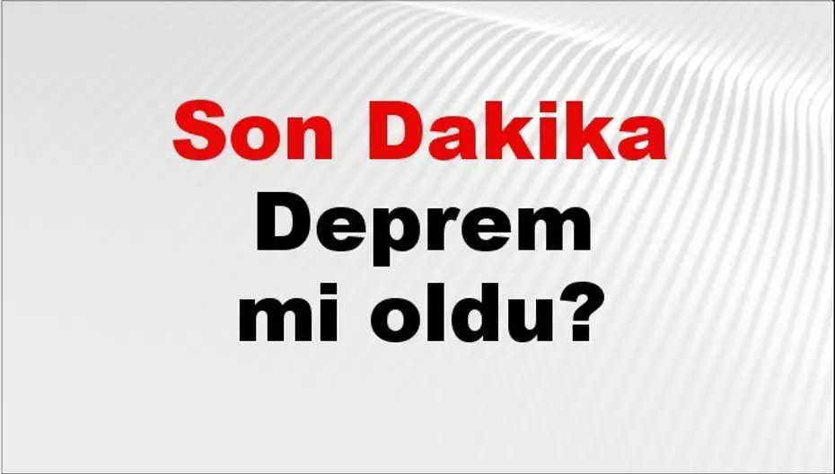 Antalya'da Deprem: Kandilli ve AFAD'dan Son Dakika Açıklamaları