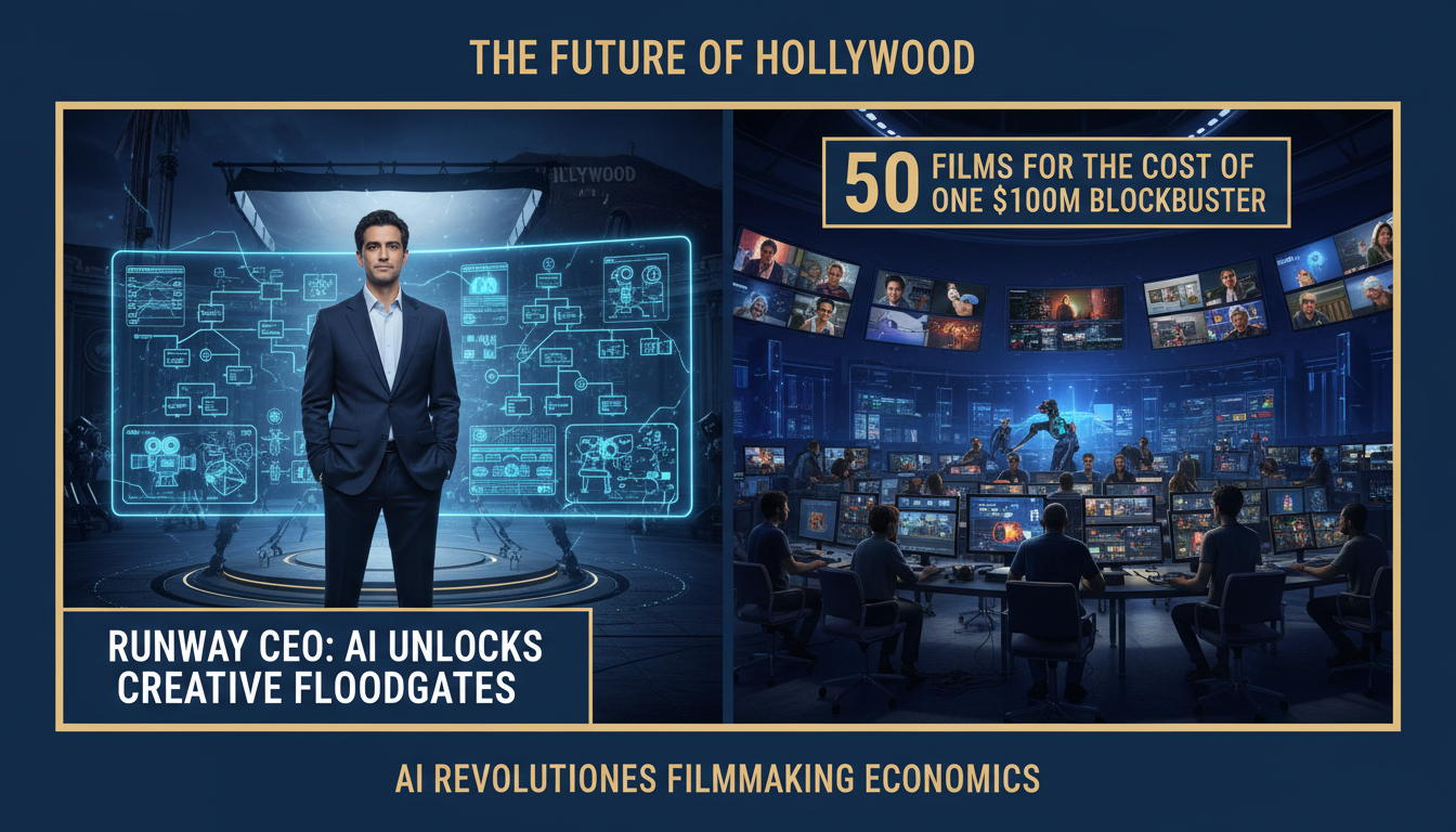 Runway CEO says AI could help Hollywood make 50 films instead of one $100M blockbuster