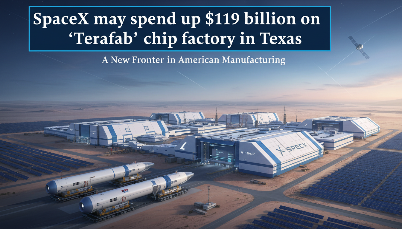 SpaceX may spend up to $119 billion on ‘Terafab’ chip factory in Texas