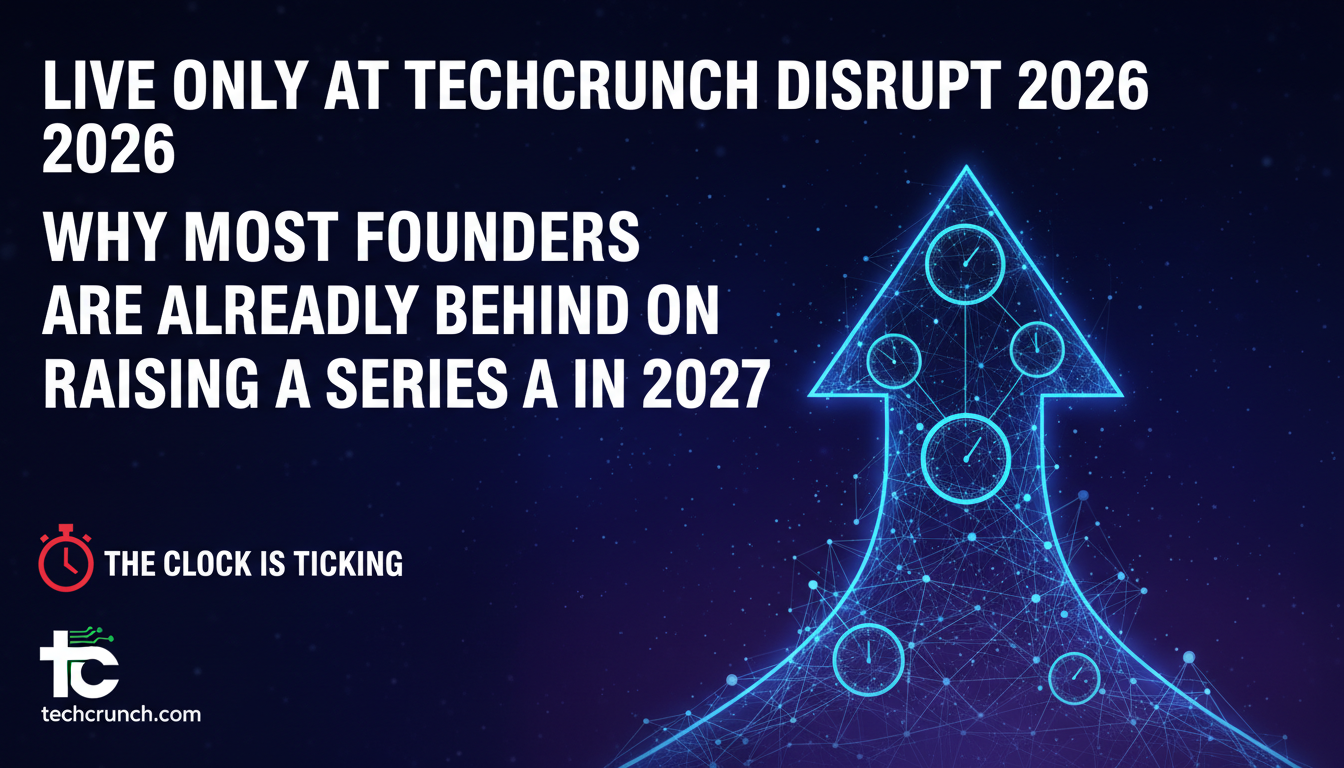 Live only at TechCrunch Disrupt 2026: Why most founders are already behind on raising a Series A in 2027
