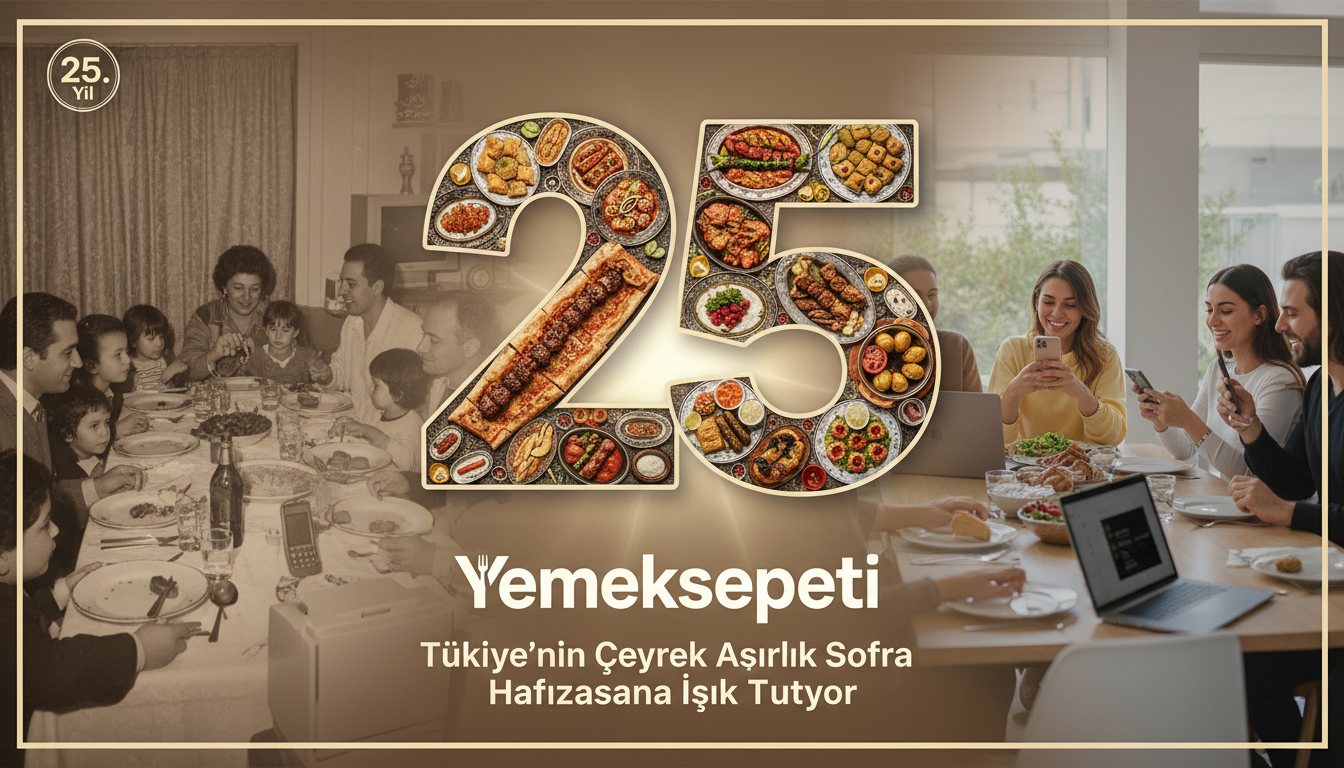 25. Yılını Kutlayan Yemeksepeti, Türkiye’nin Çeyrek Asırlık Sofra Hafızasına Işık Tutuyor