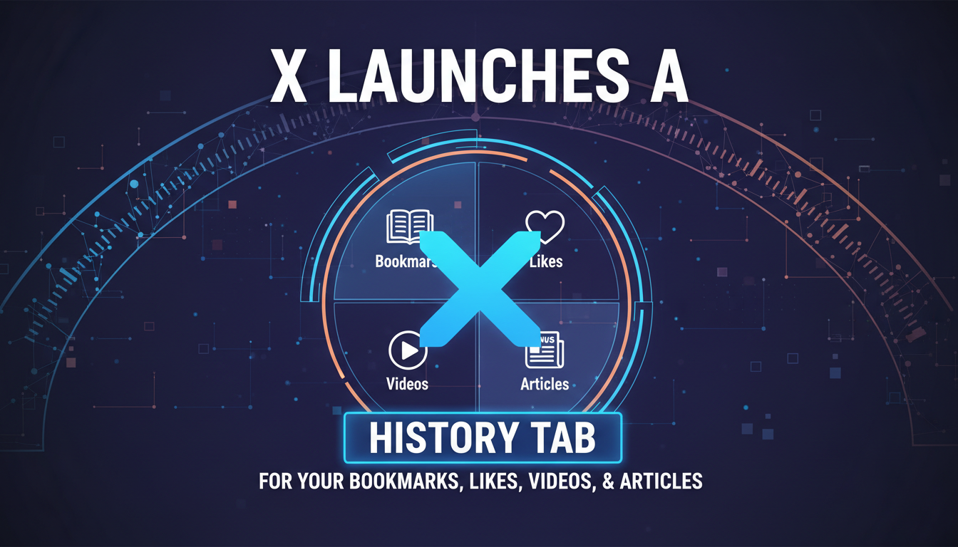 X launches a History tab for bookmarks, likes, videos, and articles