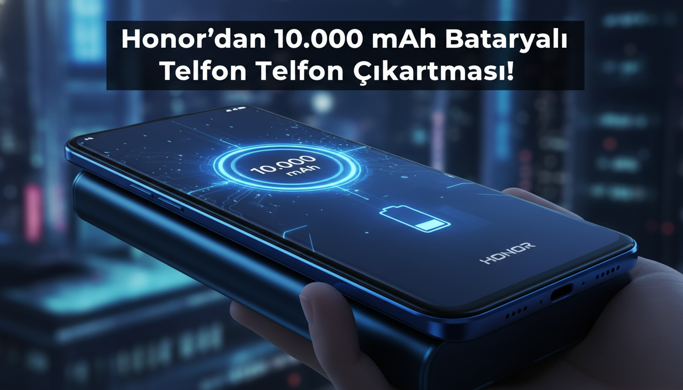 Honor’dan 10.000 mAh Bataryalı Telefon Çıkartması!