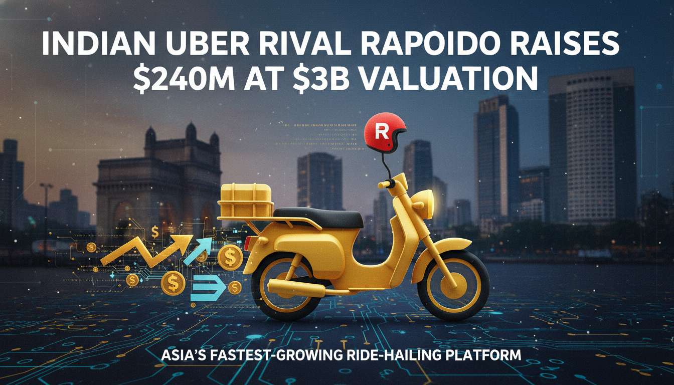Indian Uber rival Rapido raises $240M at $3B valuation