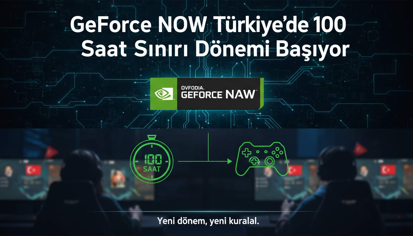 GeForce NOW Türkiye’de 100 Saat Sınırı Dönemi Başlıyor