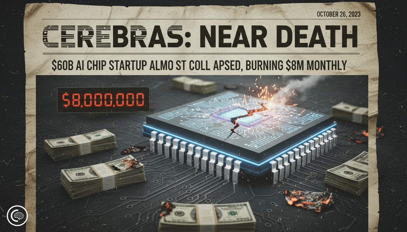 $60B AI chip darling Cerebras almost died early on, burning $8M a month