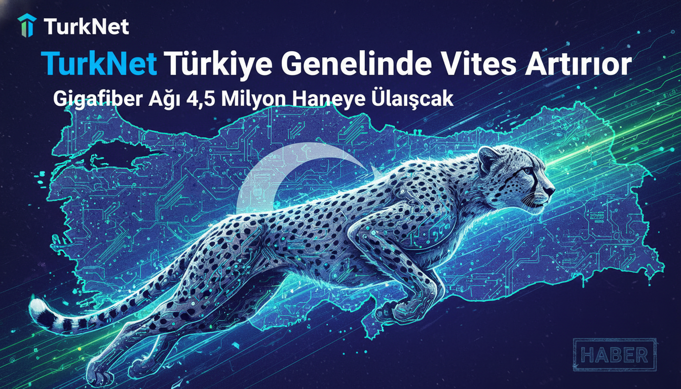 TurkNet Türkiye Genelinde Vites Artırıyor: Gigafiber Ağı 4,5 Milyon Haneye Ulaşacak