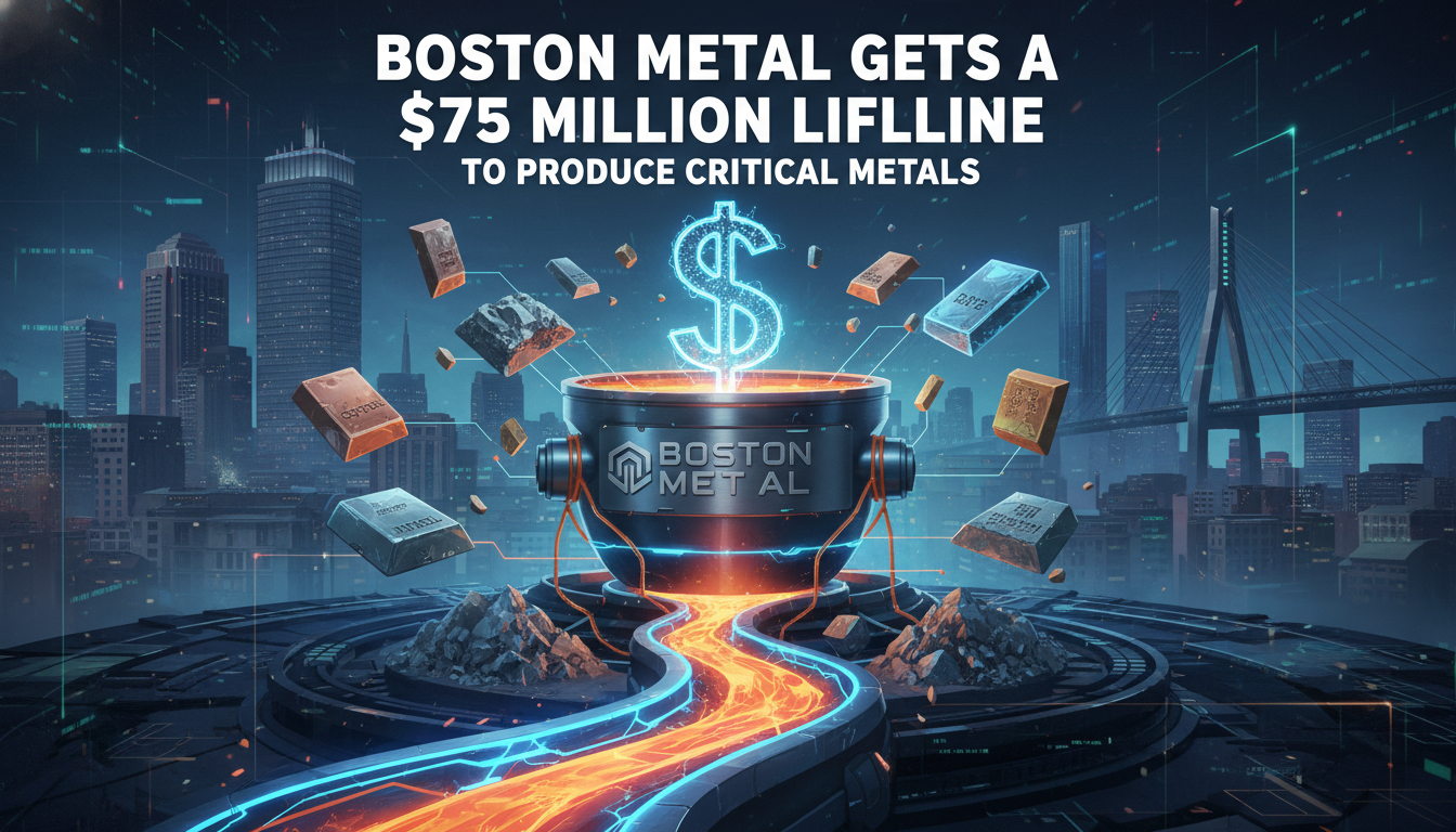 Boston Metal gets a $75 million lifeline to produce critical metals