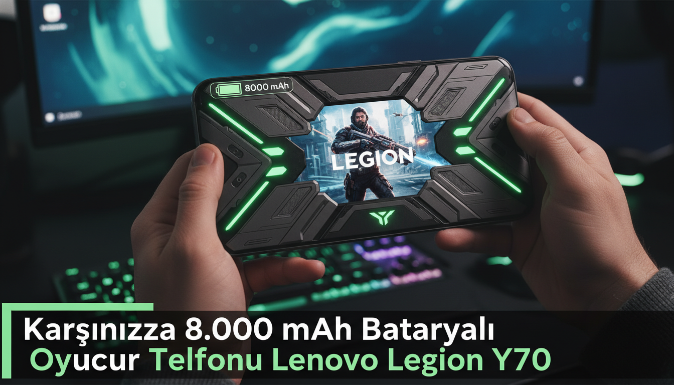 Karşınızda 8.000 mAh Bataryalı Oyuncu Telefonu Lenovo Legion Y70