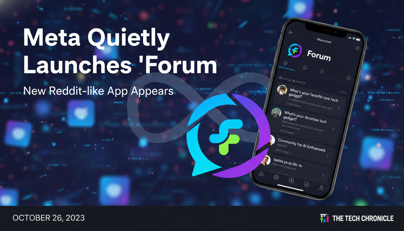 Meta quietly launches a new Reddit-like app called Forum