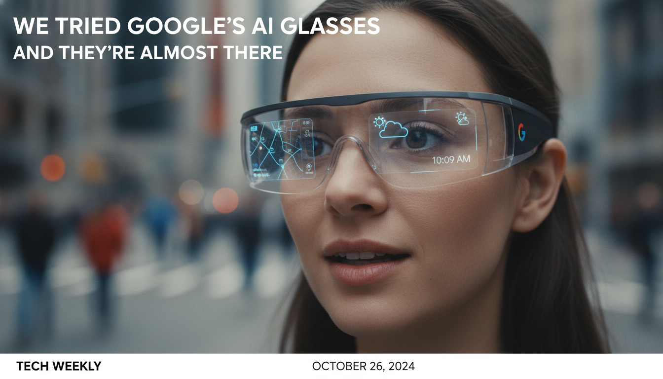 We tried Google’s AI glasses and they’re almost there